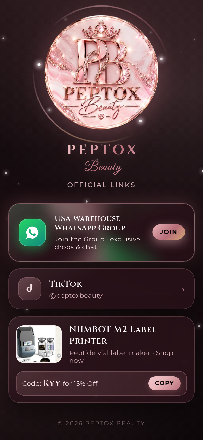 Peptox Beauty mobile